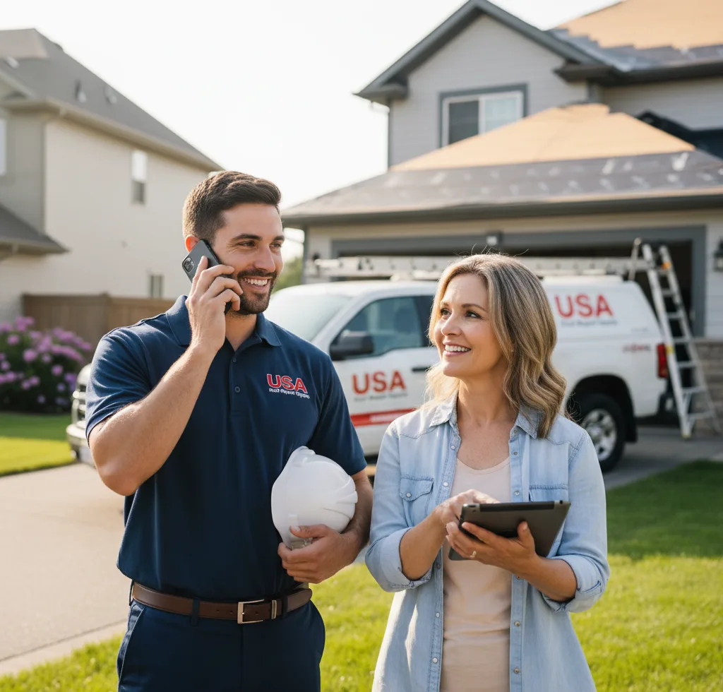 USA Roof Repair Experts customer support in Amory